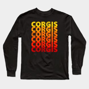 Vintage Corgis Long Sleeve T-Shirt